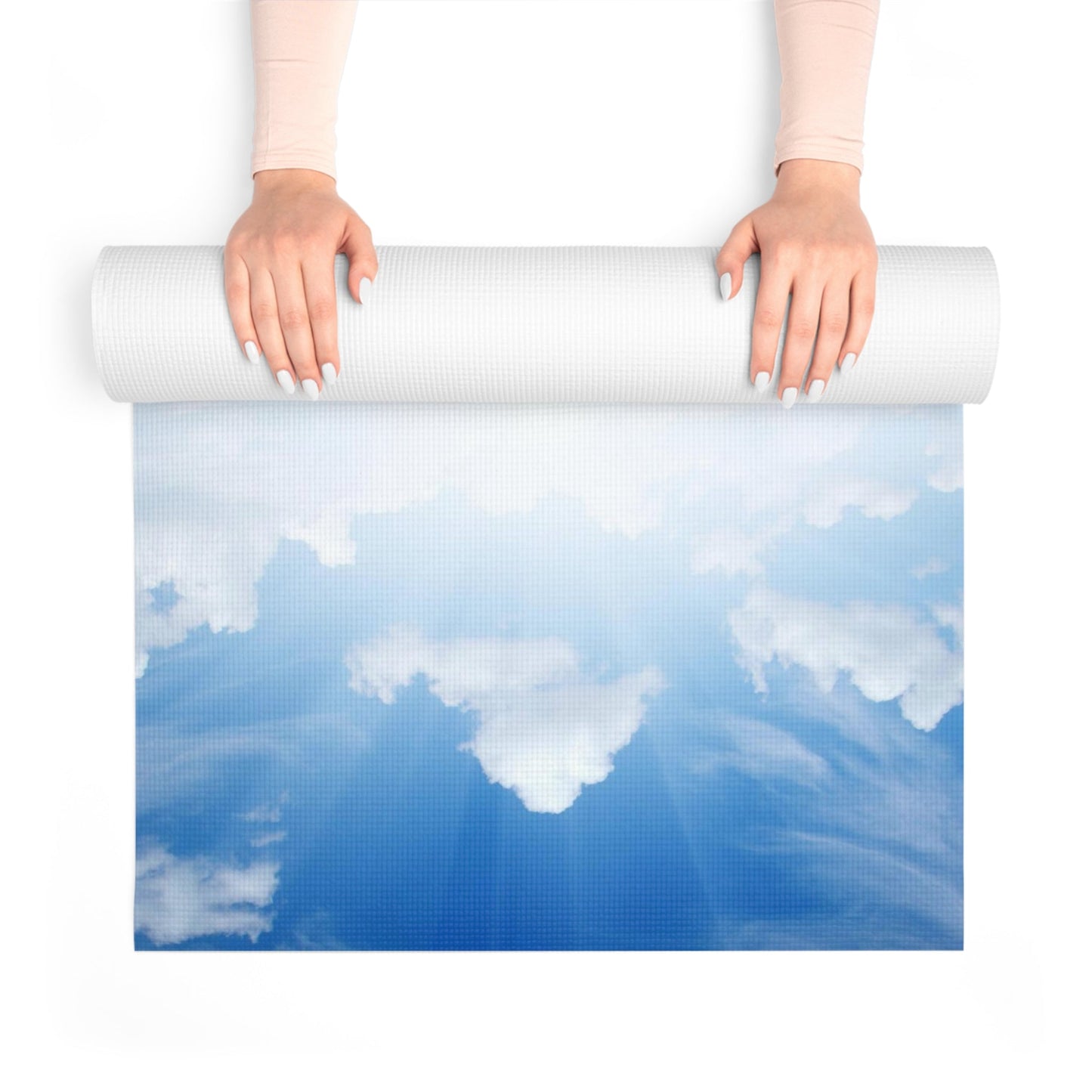 Blue Cloud Sky Foam Yoga Mat - LoveLand Productions