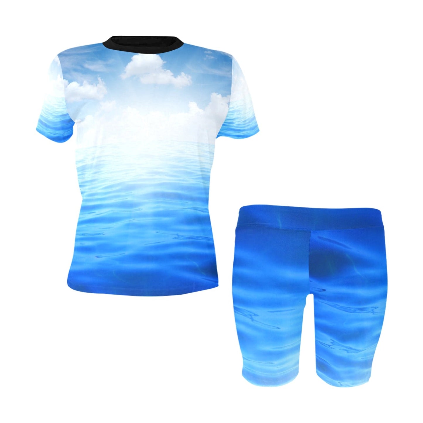 Blue Skies Women's Short Yoga Set - LoveLand Productions
