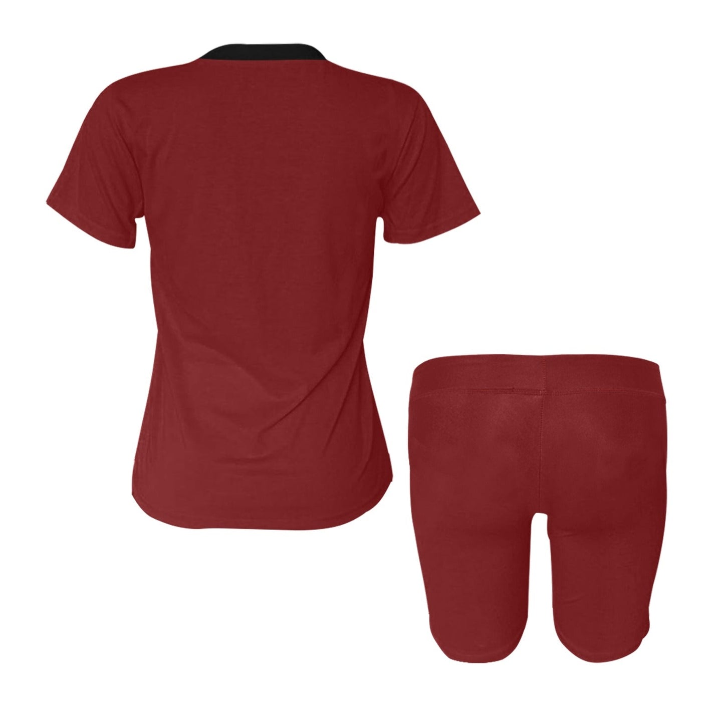 Burgundy Women's Short Yoga Set - LoveLand Productions