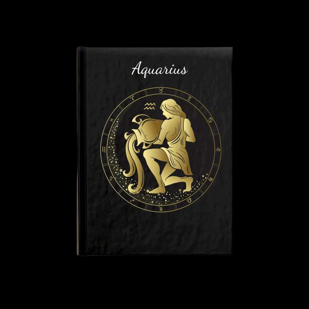 Aquarius The Waterbearer Blank Page Journal - LoveLand Productions