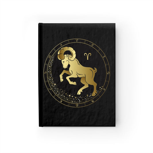 Aries Black And Gold Journal - LoveLand Productions