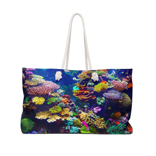 Blue Ocean Coral Weekender Bag - LoveLand Productions