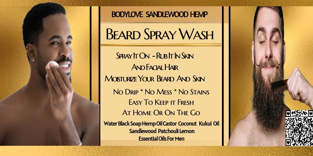 Hemp Sandalwood Beard Spray Wash - LoveLand Productions