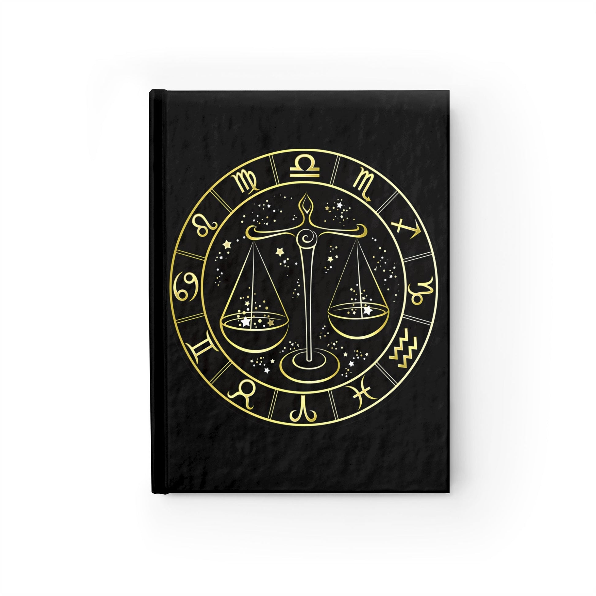 Libra Balance Zodiac Sign Ruled Line Journal - LoveLand Productions