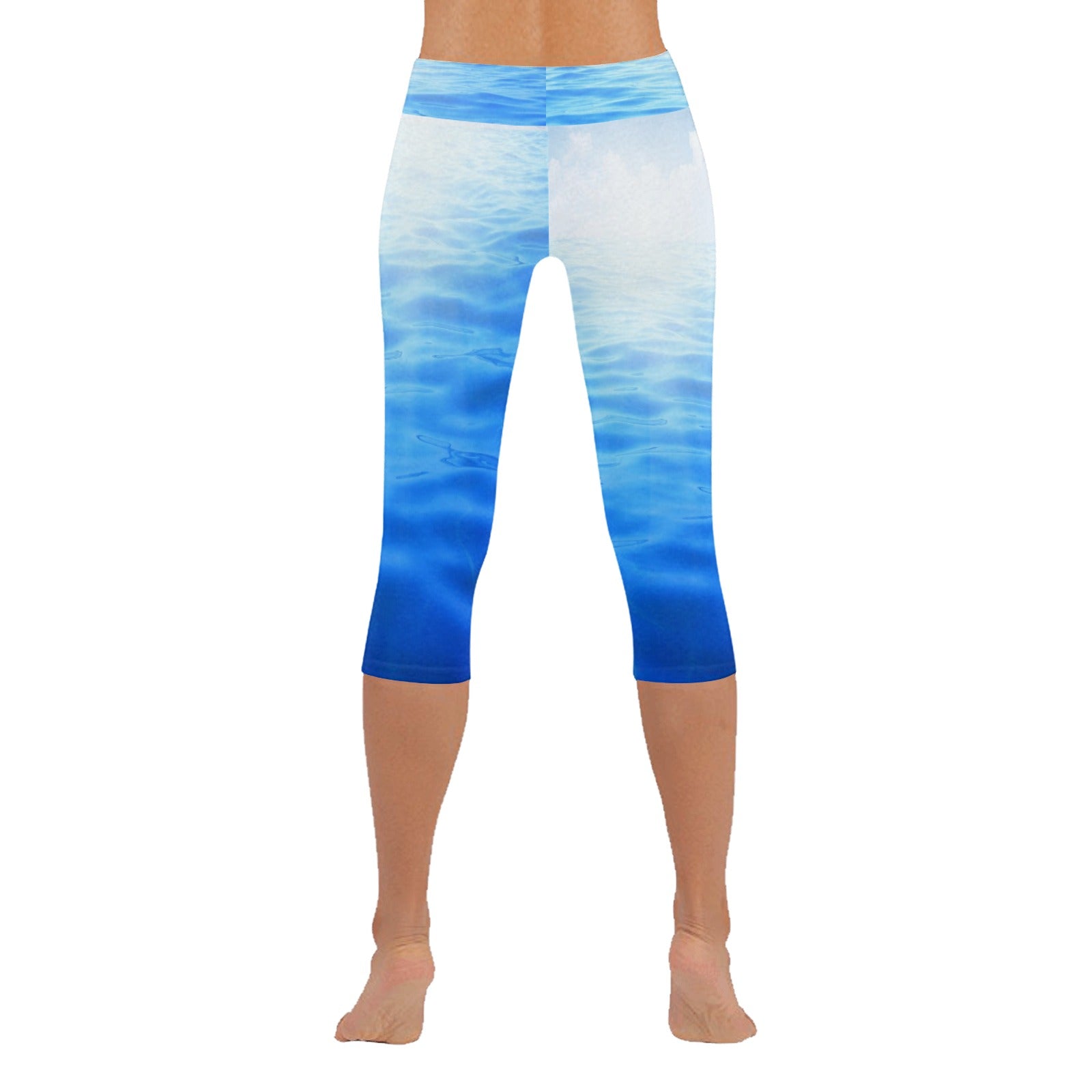 Blue Skies Low Rise Capri Leggings - LoveLand Productions