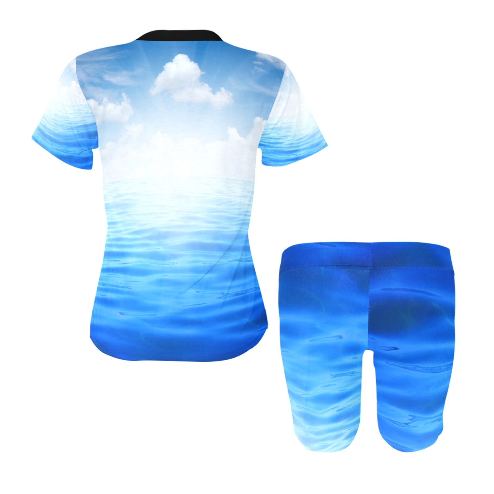 Blue Skies Women's Short Yoga Set - LoveLand Productions