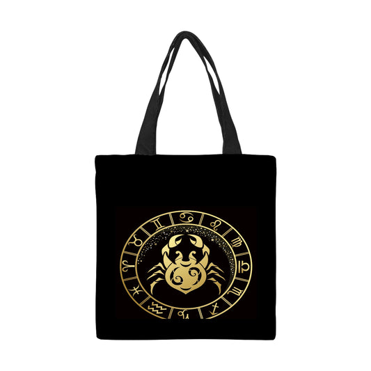 Cancer Zodiac Canvas Tote Bag - LoveLand Productions