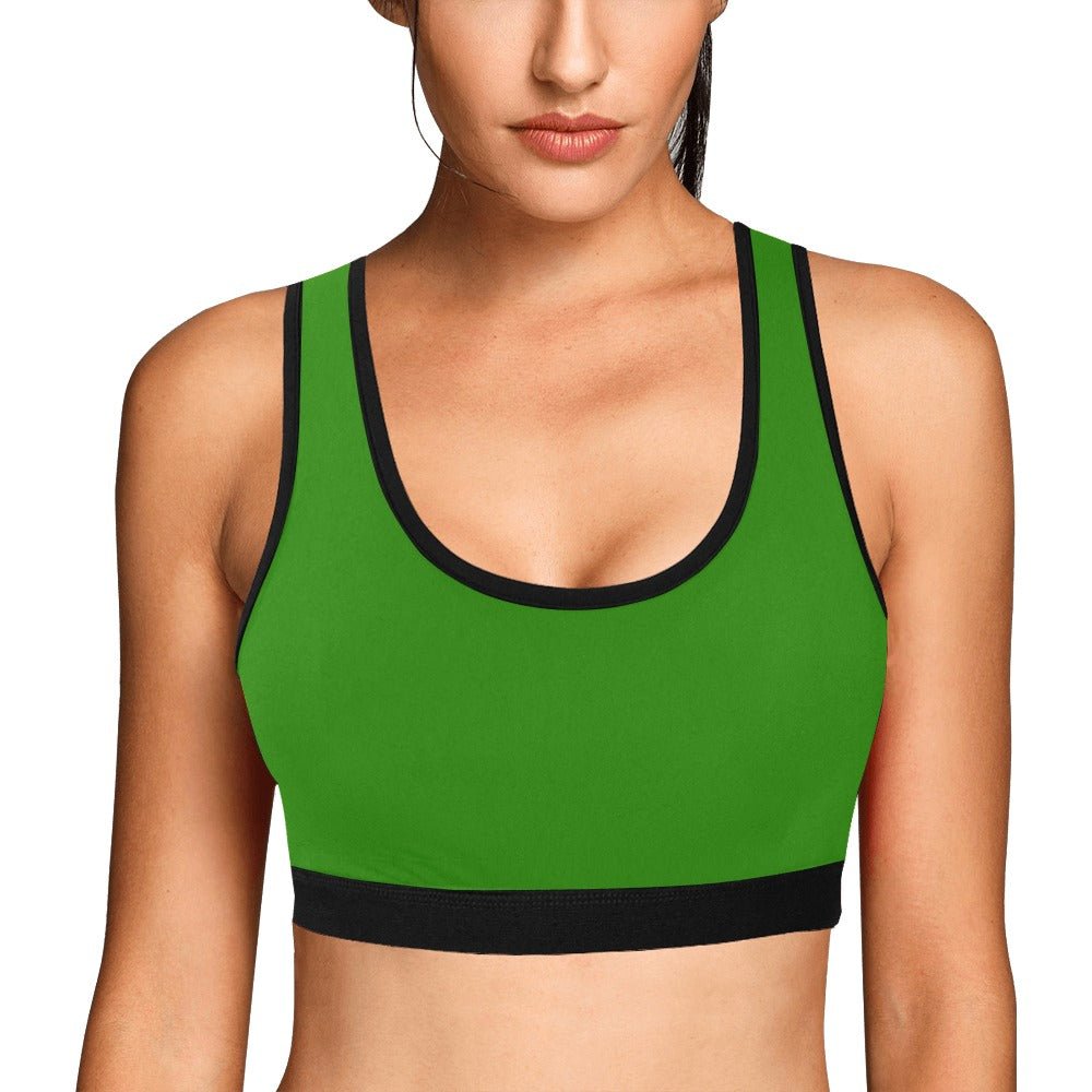 Deep Green Garden Sports Bra - LoveLand Productions