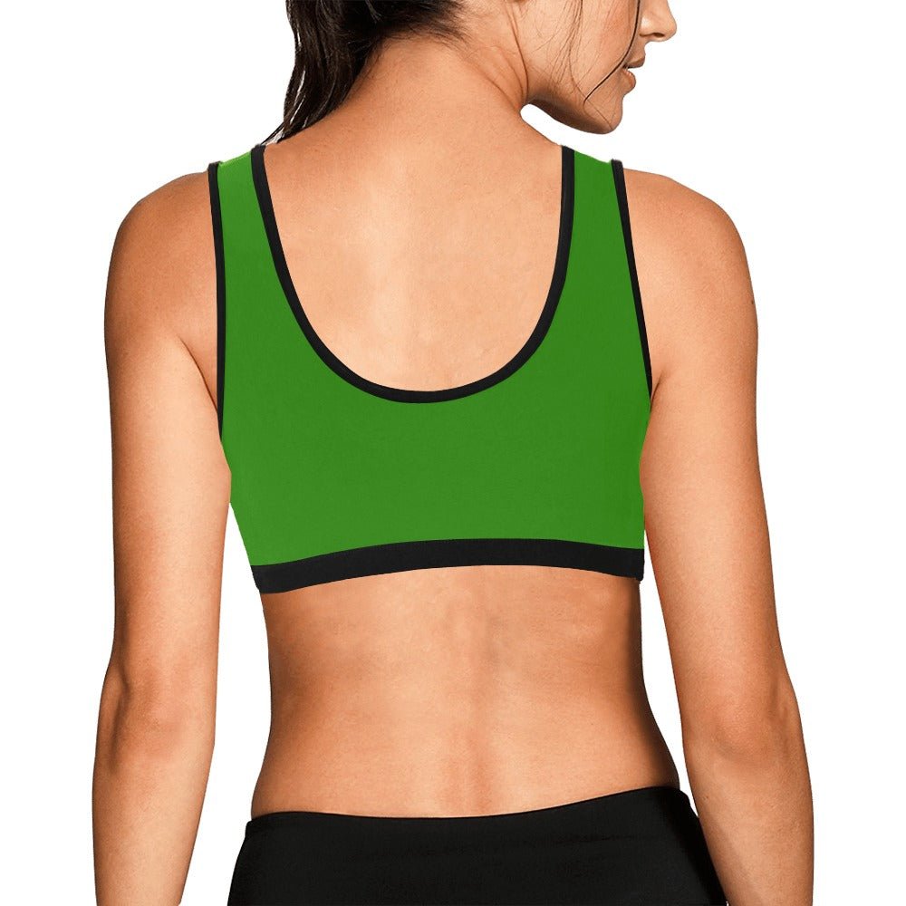Deep Green Garden Sports Bra - LoveLand Productions