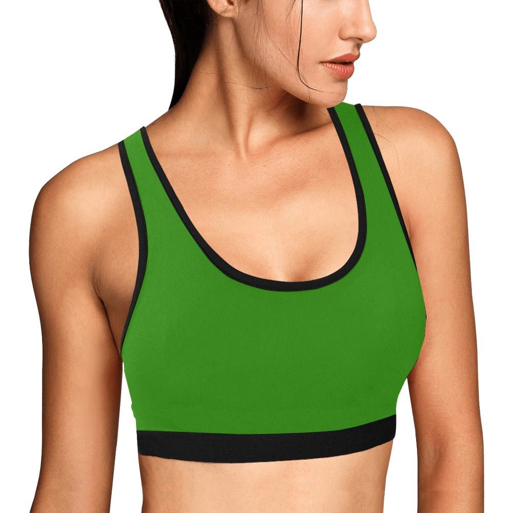 Deep Green Garden Sports Bra - LoveLand Productions