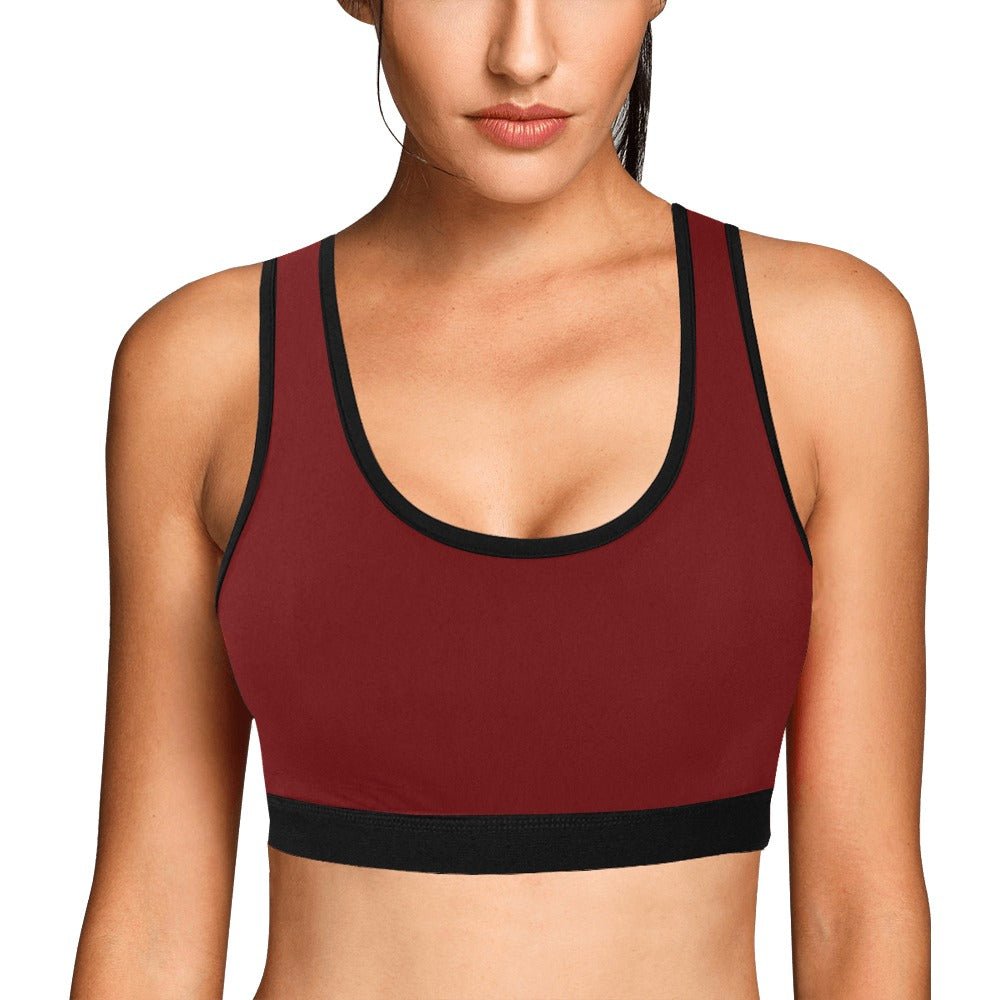 Deep Red Sports Bra - LoveLand Productions