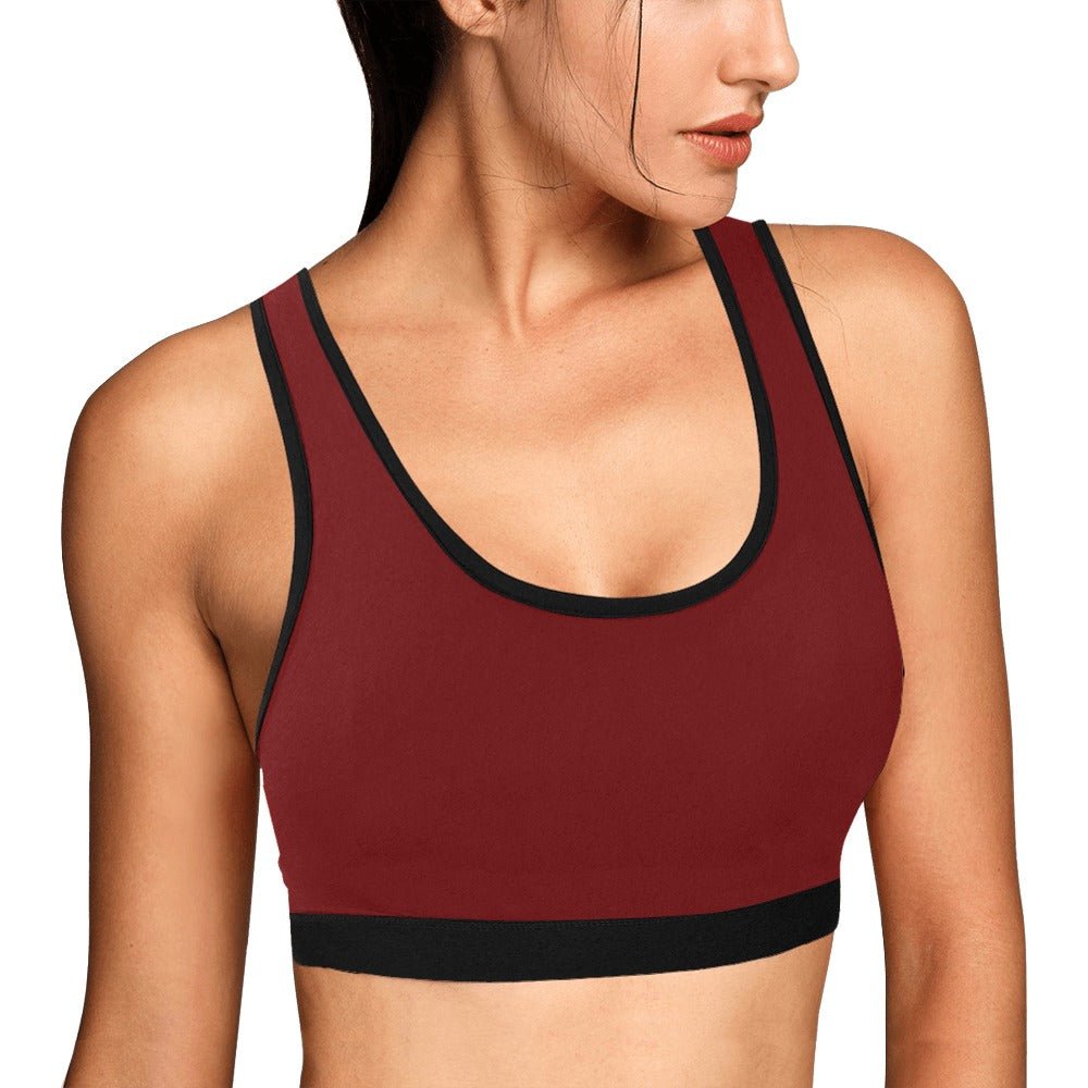 Deep Red Sports Bra - LoveLand Productions