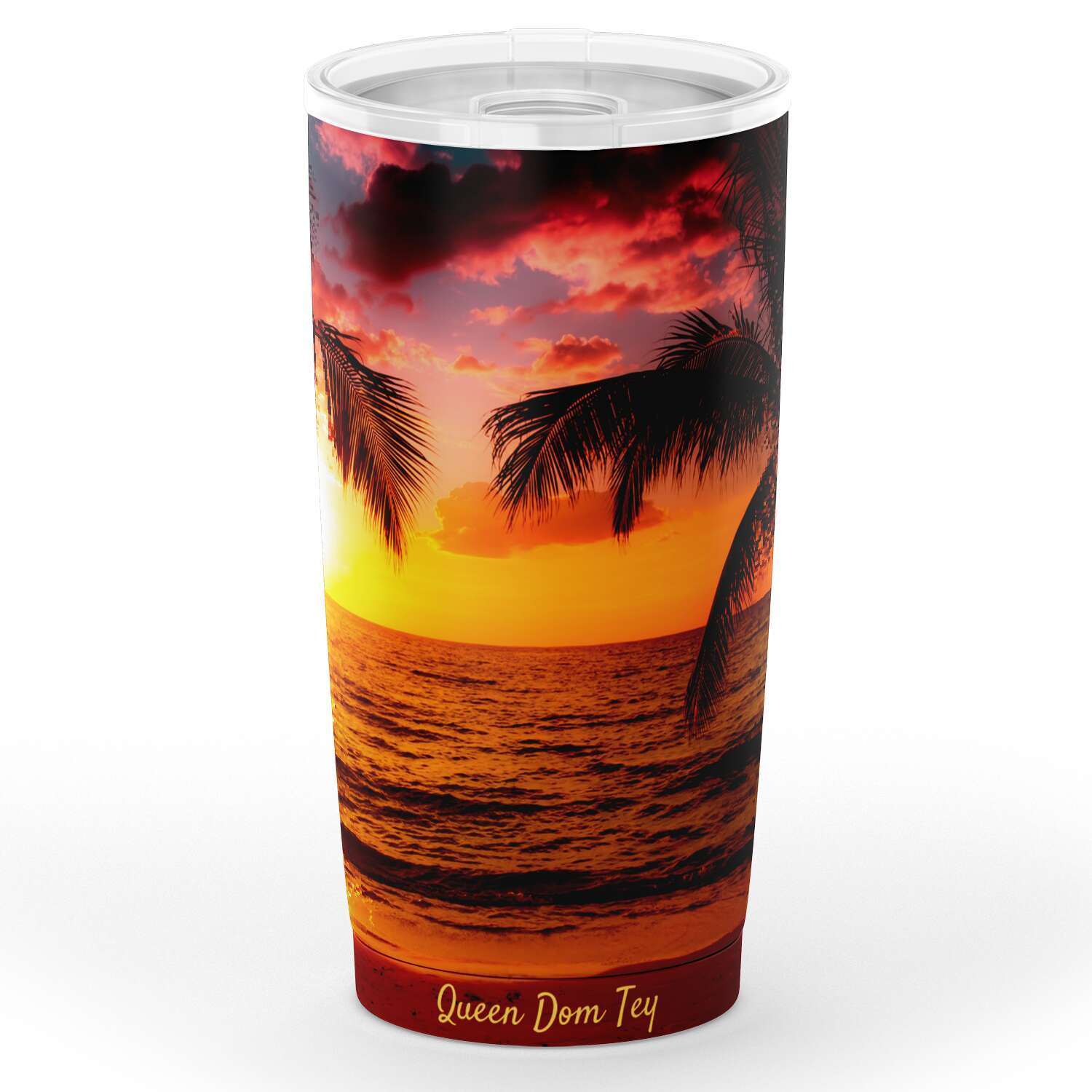 Golden Sunset Aluminum Tumbler - LoveLand Productions