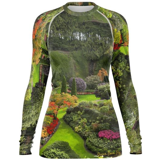 Paradise Garden Women's Long Sleeve Span Tee - LoveLand Productions
