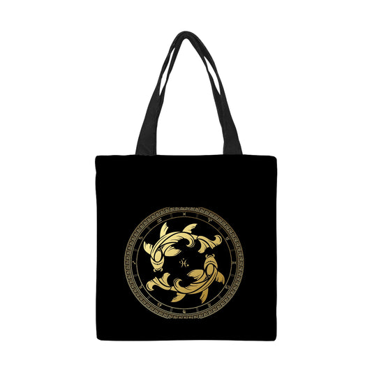Pisces the Fish Canvas Tote Bag Small - LoveLand Productions