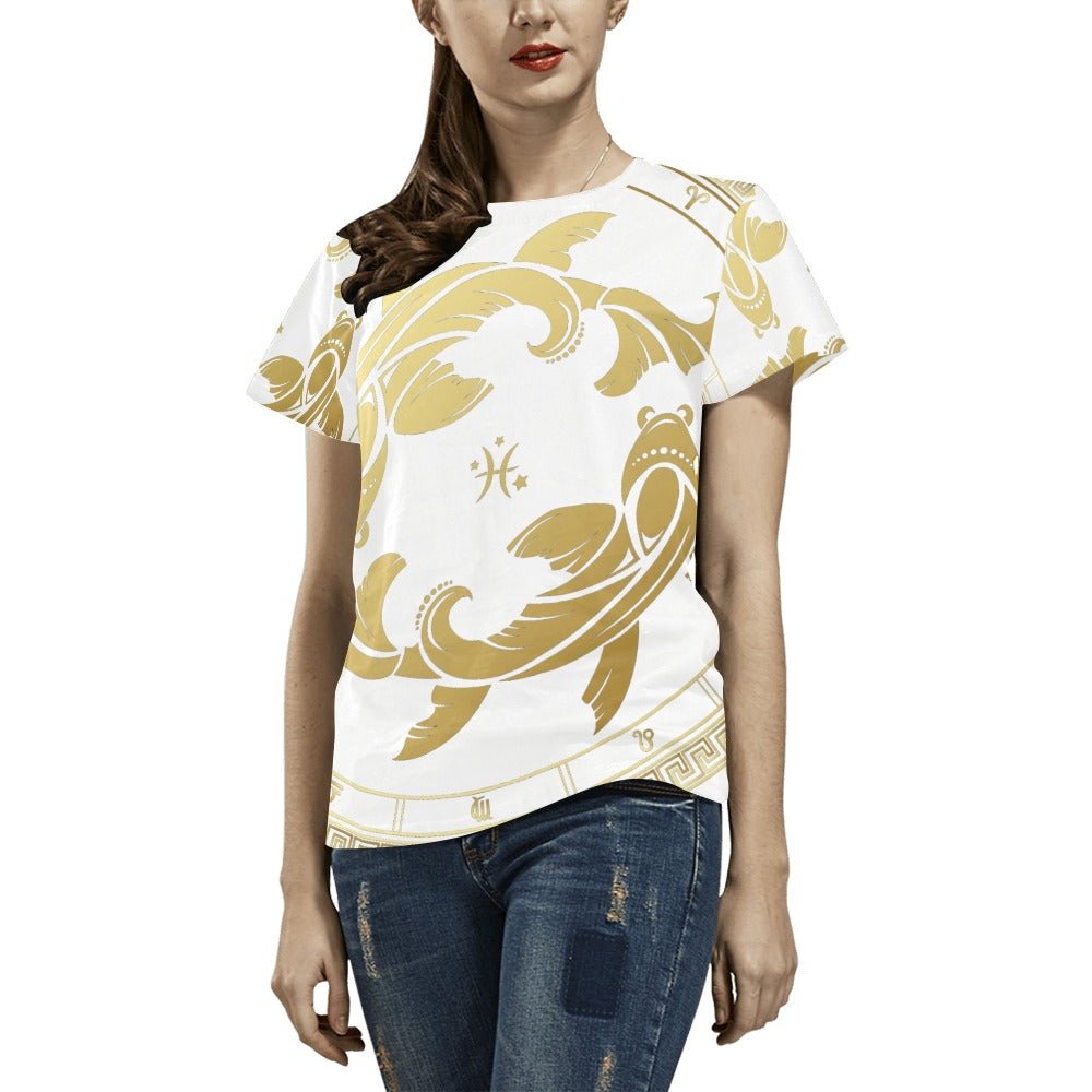 Pisces the Fish Women's All Over Print T-shirt - LoveLand Productions
