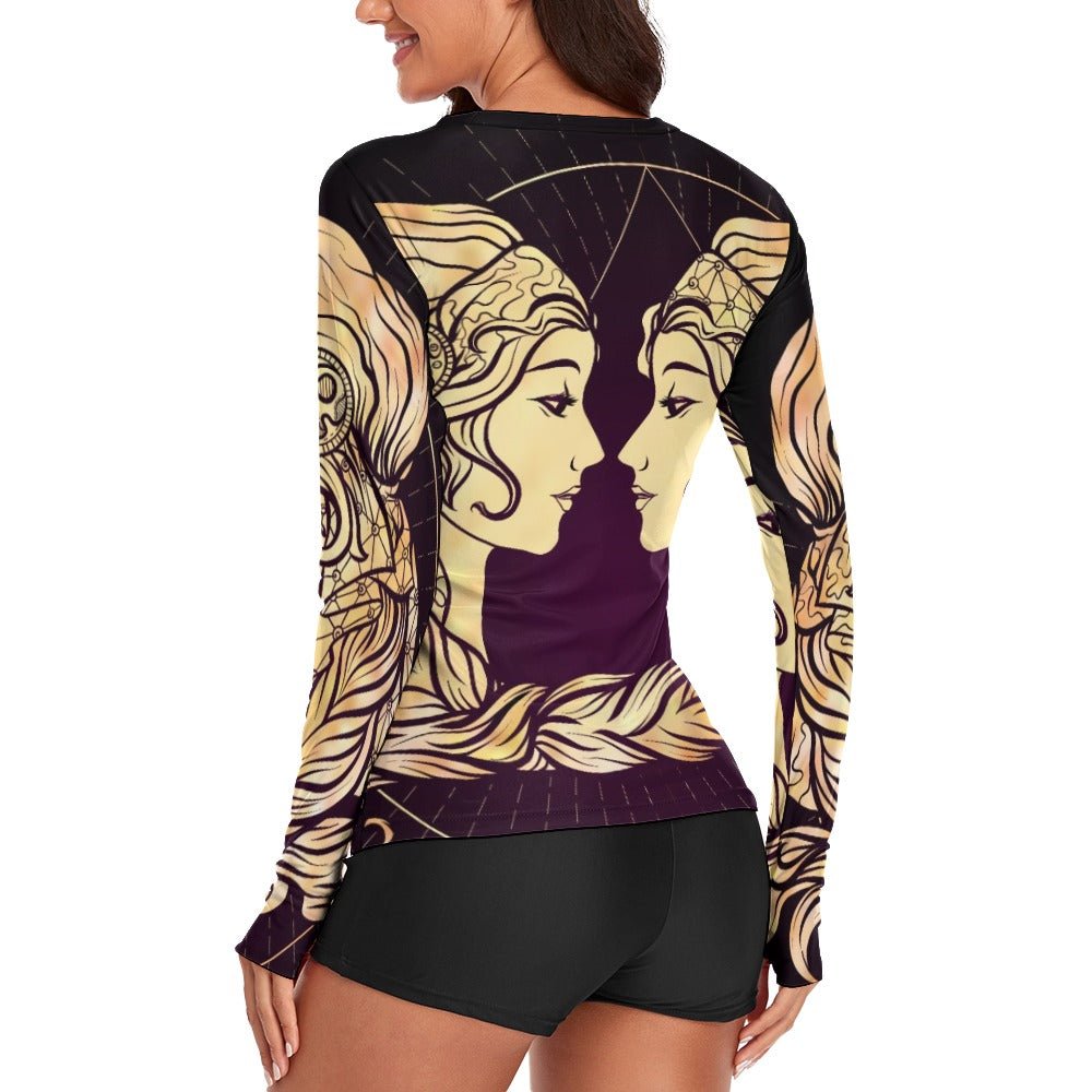 Zodiac Gemini Women's Long Sleeve T-Shirt - LoveLand Productions