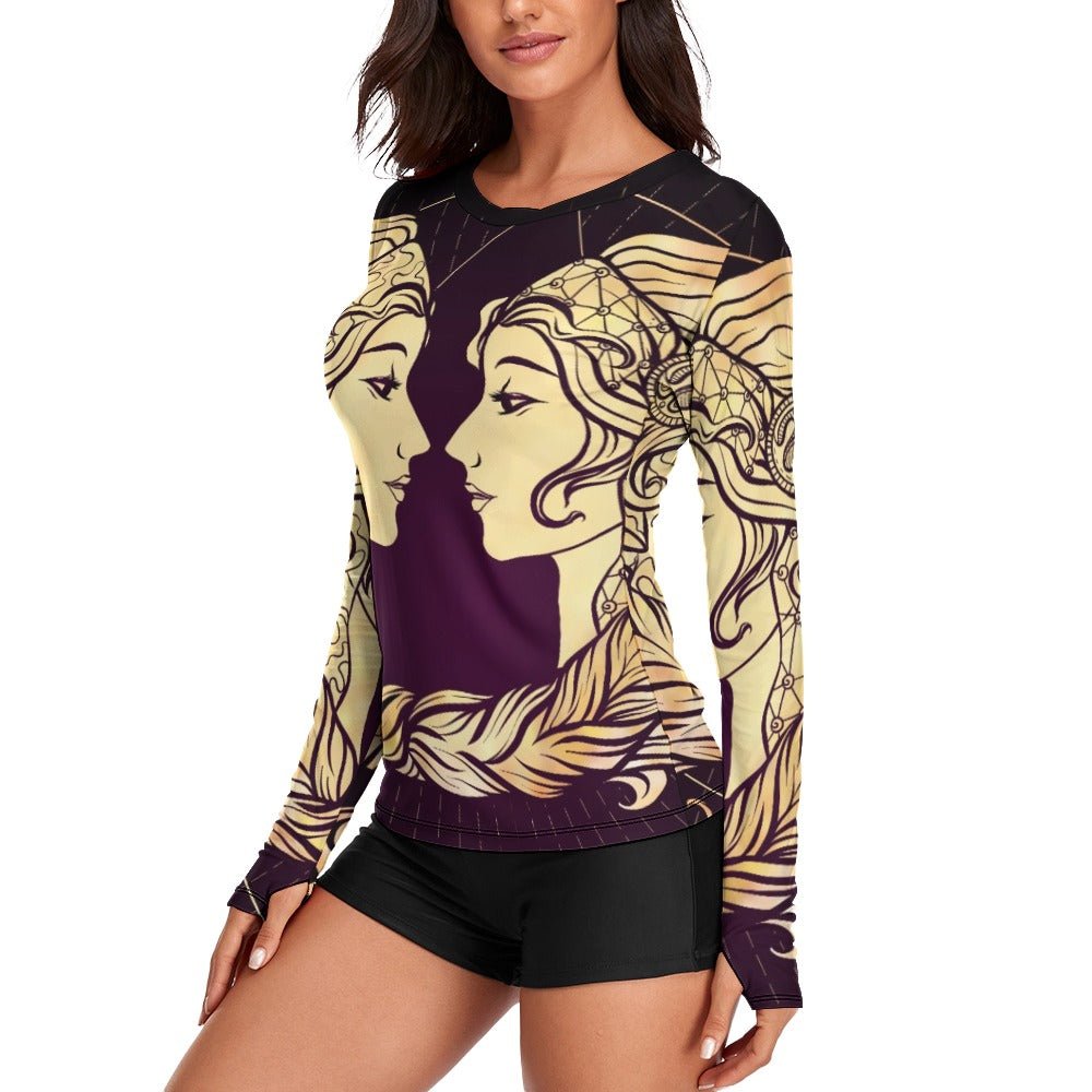 Zodiac Gemini Women's Long Sleeve T-Shirt - LoveLand Productions