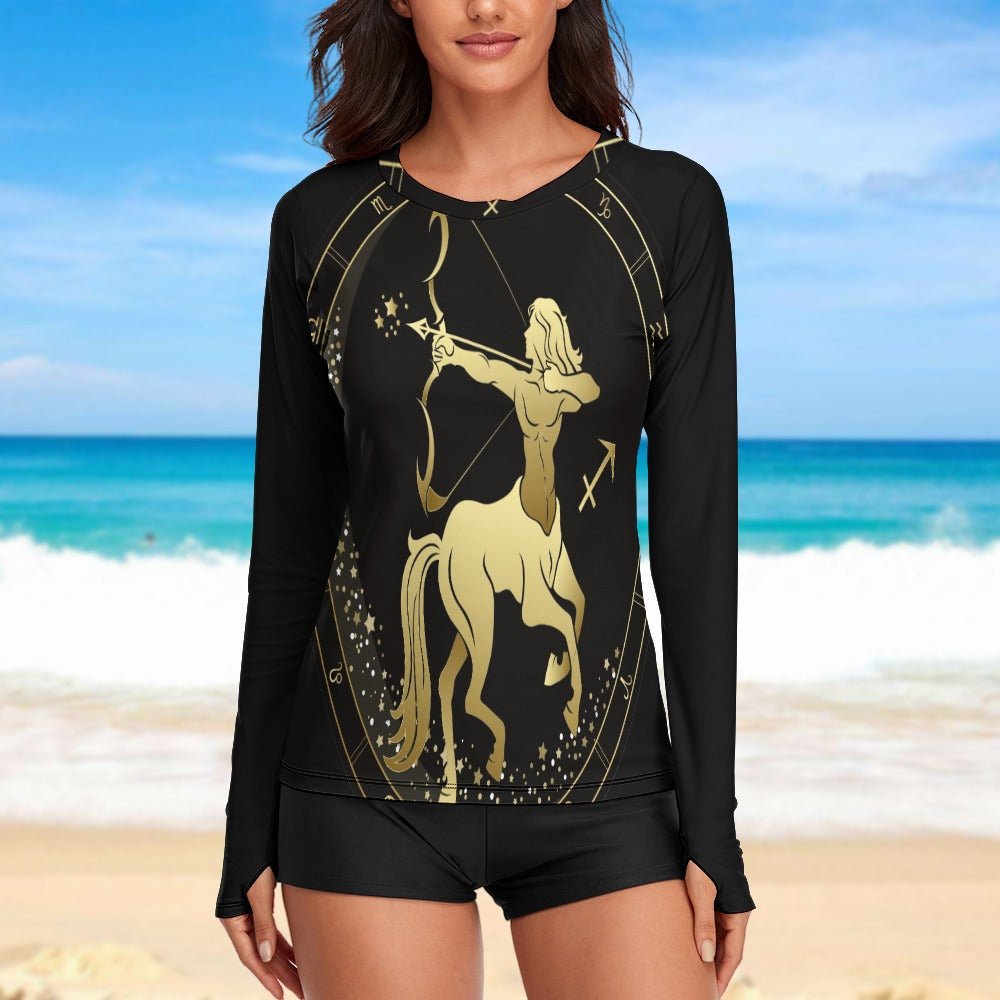 Zodiac Sign Sagittarius Women's Long Sleeve T-Shirt - LoveLand Productions