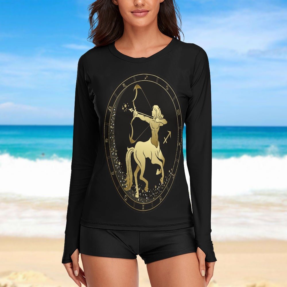 Zodiac Sign Sagittarius Women's Long Sleeve T-Shirt - LoveLand Productions