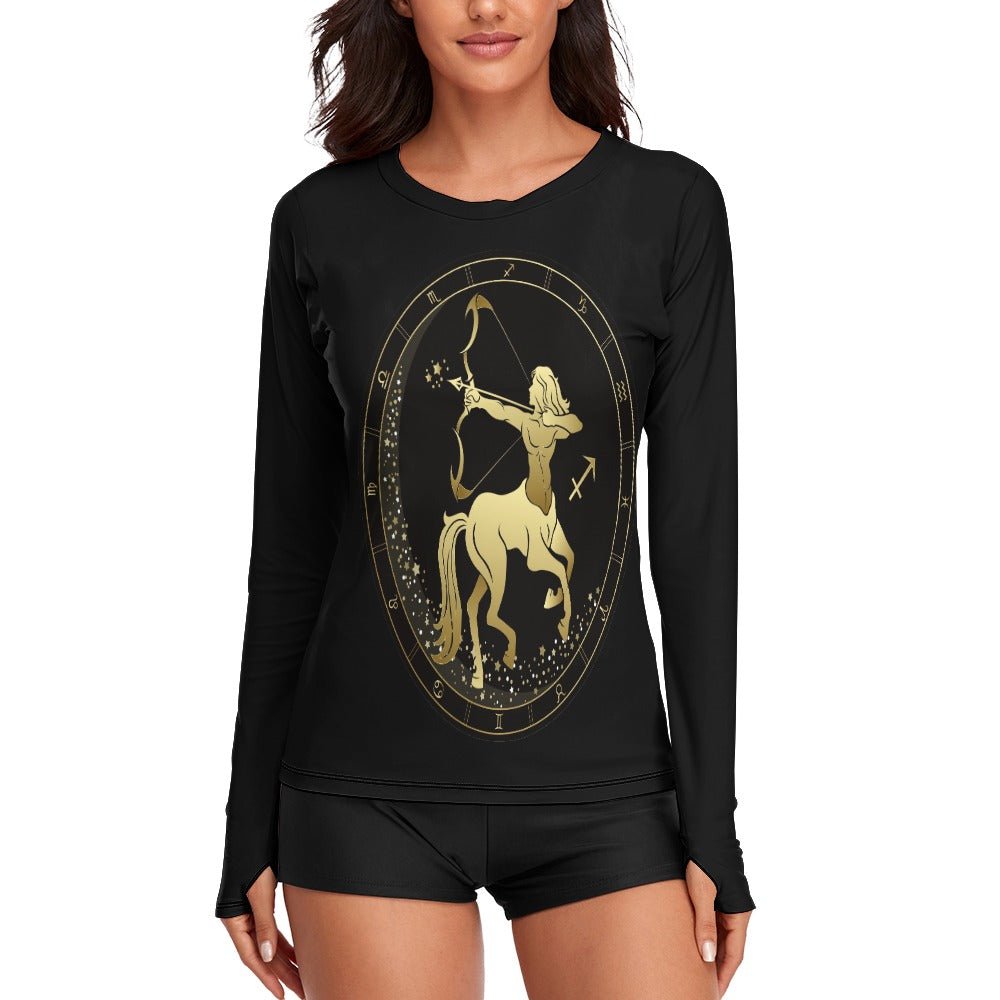 Zodiac Sign Sagittarius Women's Long Sleeve T-Shirt - LoveLand Productions