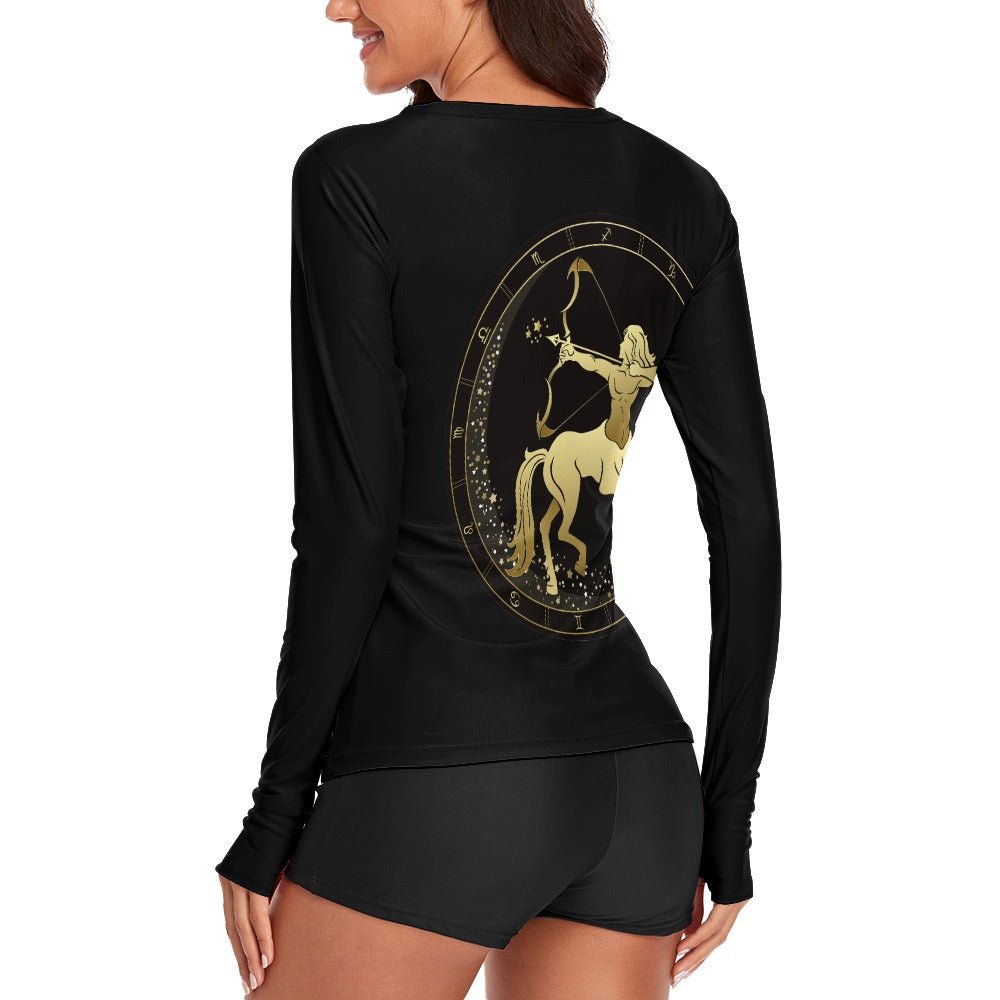 Zodiac Sign Sagittarius Women's Long Sleeve T-Shirt - LoveLand Productions