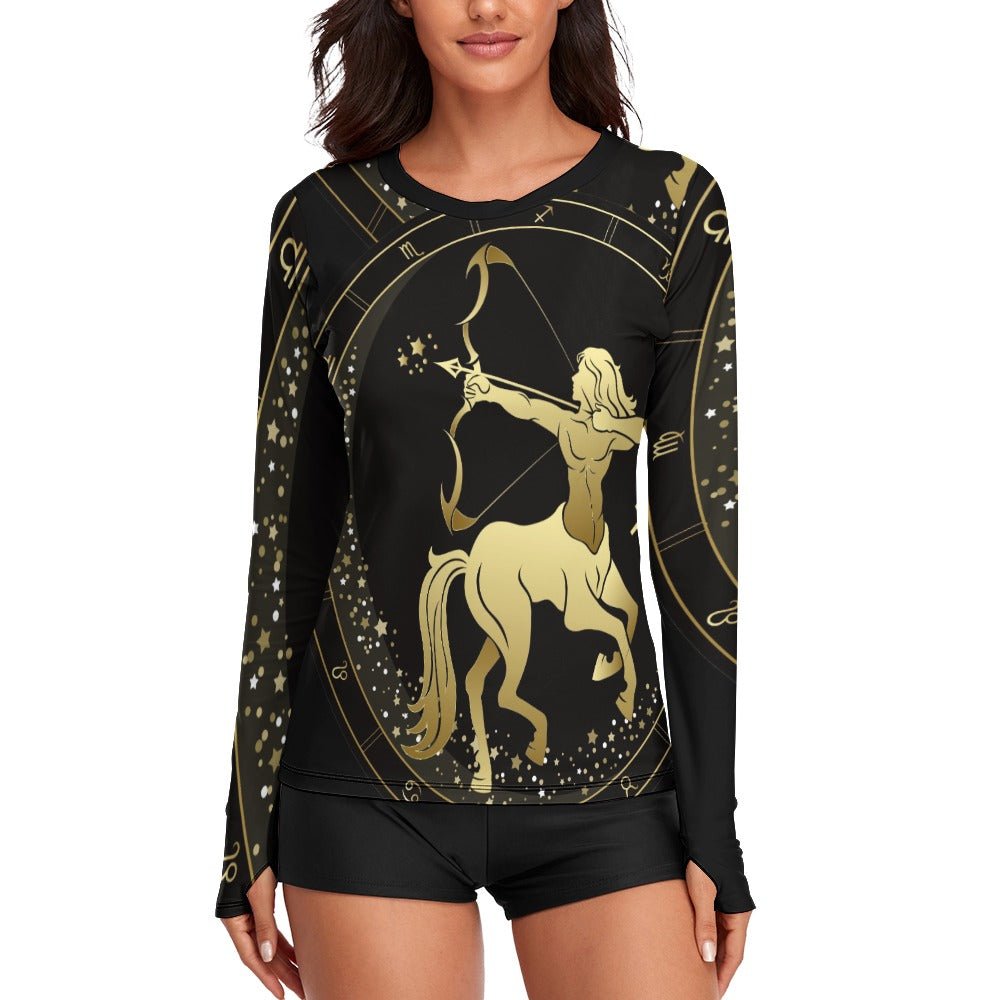 Zodiac Sign Sagittarius Women's Long Sleeve T-Shirt - LoveLand Productions