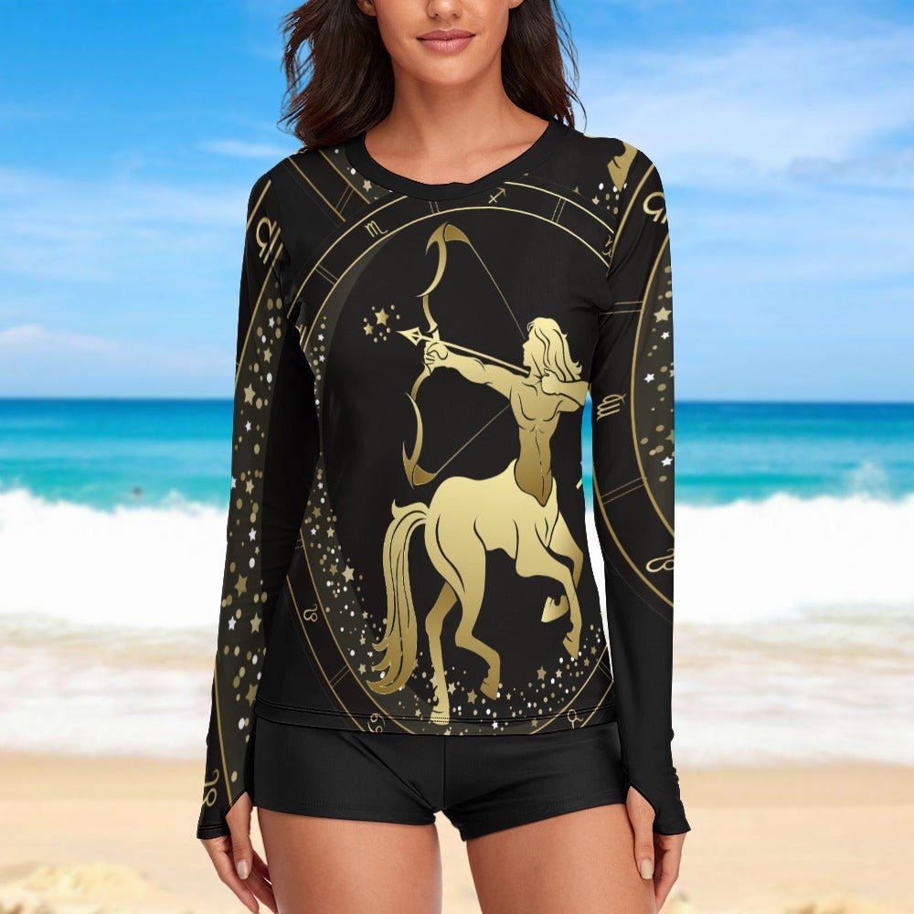 Zodiac Sign Sagittarius Women's Long Sleeve T-Shirt - LoveLand Productions