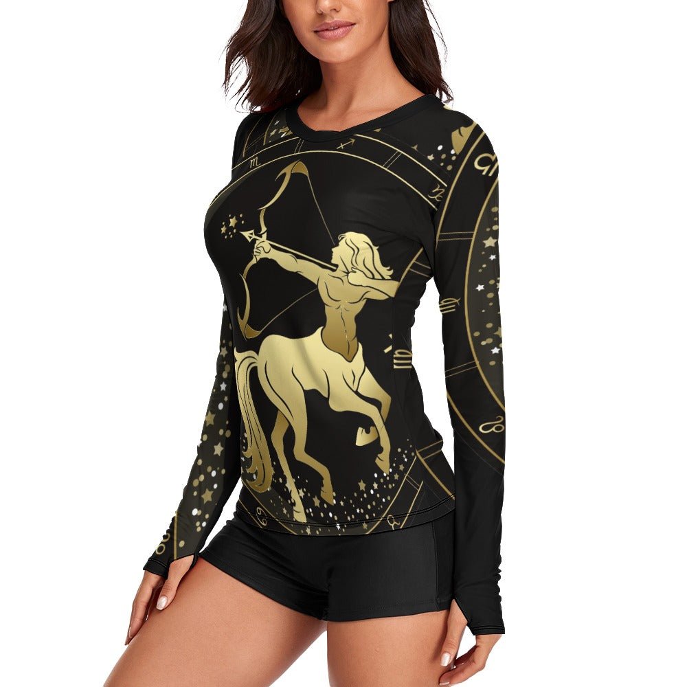 Zodiac Sign Sagittarius Women's Long Sleeve T-Shirt - LoveLand Productions