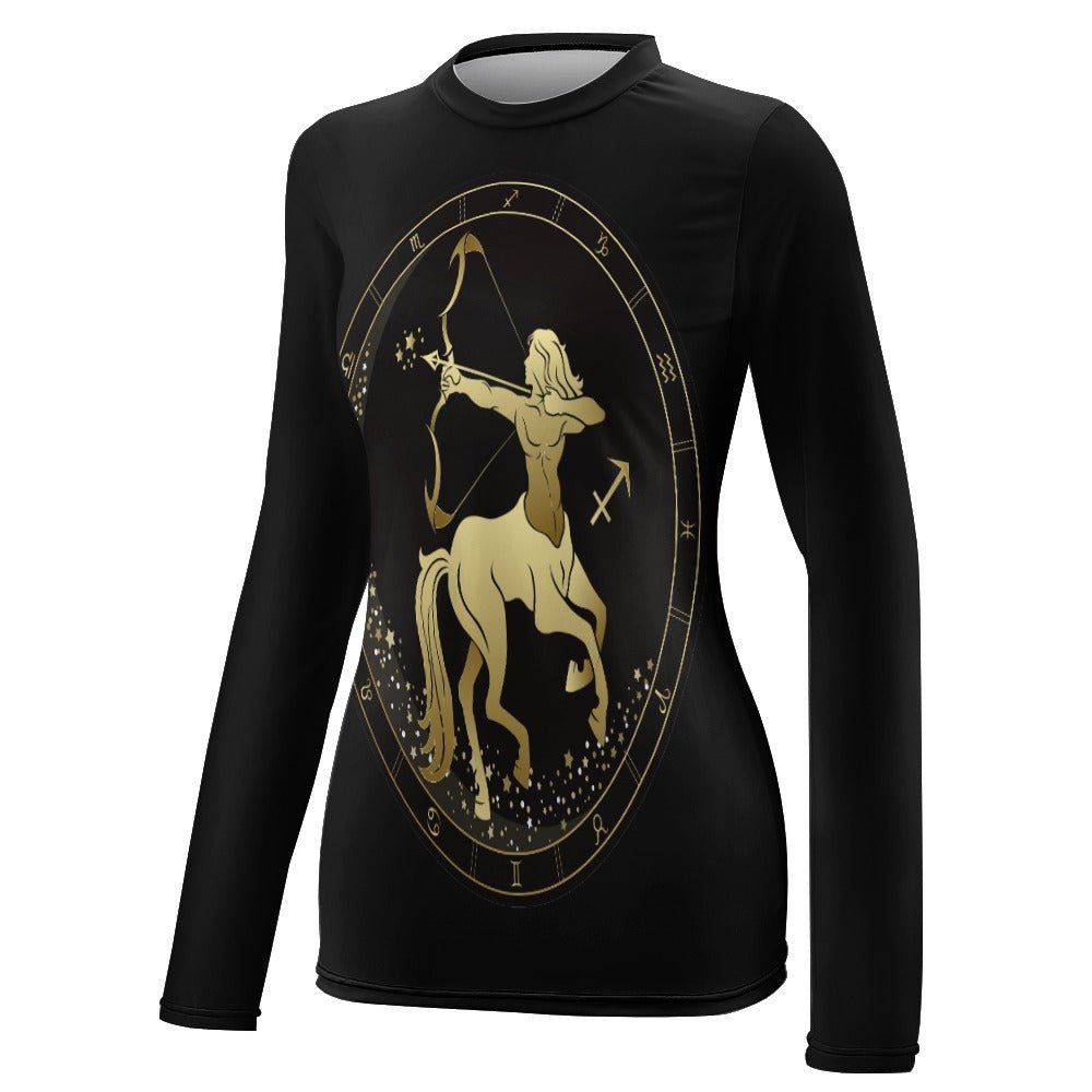 Zodiac Sign Sagittarius Women's Long Sleeve T-Shirt - LoveLand Productions