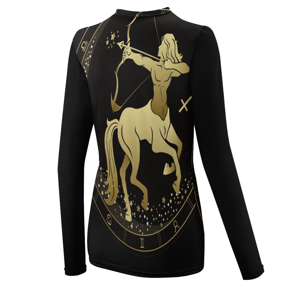 Zodiac Sign Sagittarius Women's Long Sleeve T-Shirt - LoveLand Productions