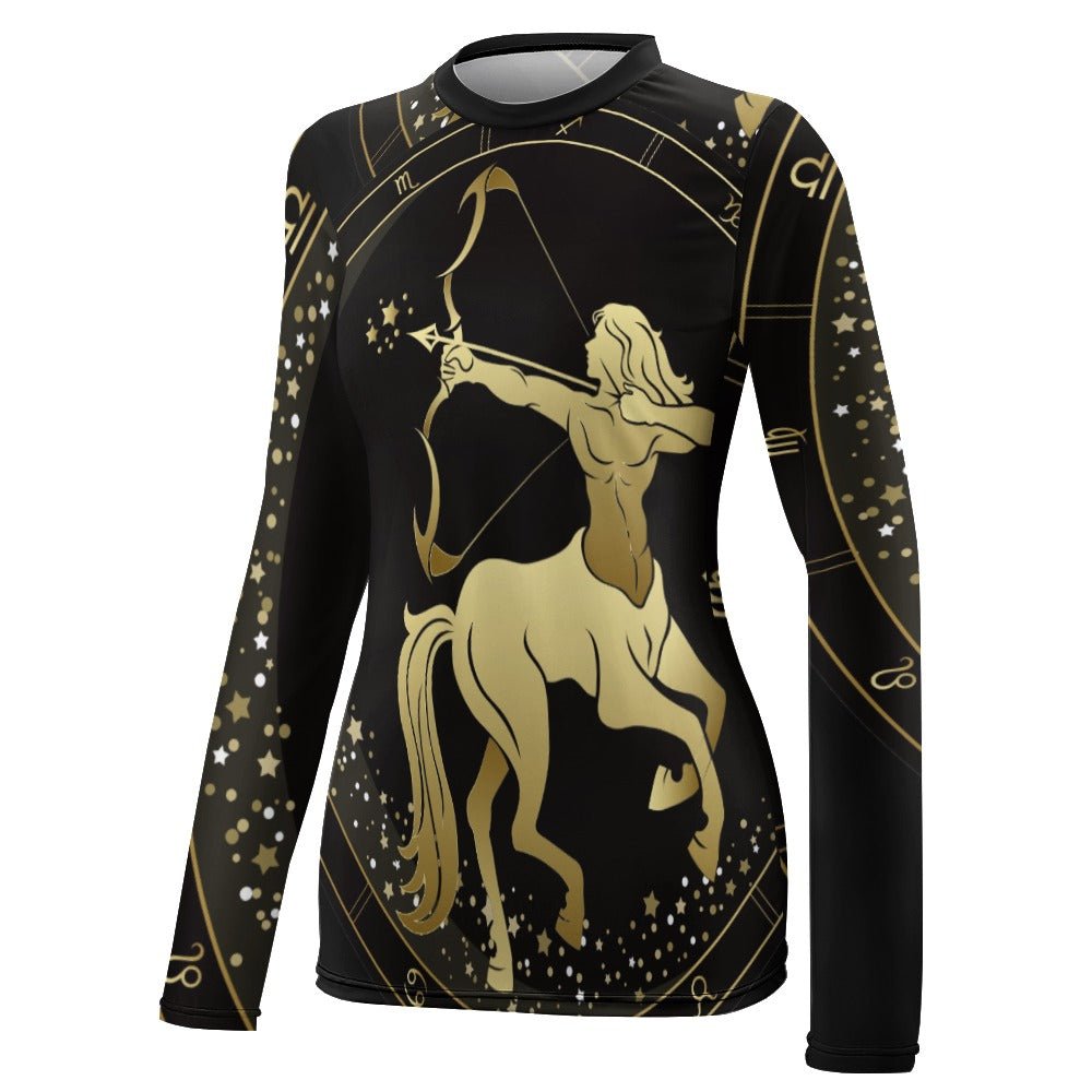 Zodiac Sign Sagittarius Women's Long Sleeve T-Shirt - LoveLand Productions